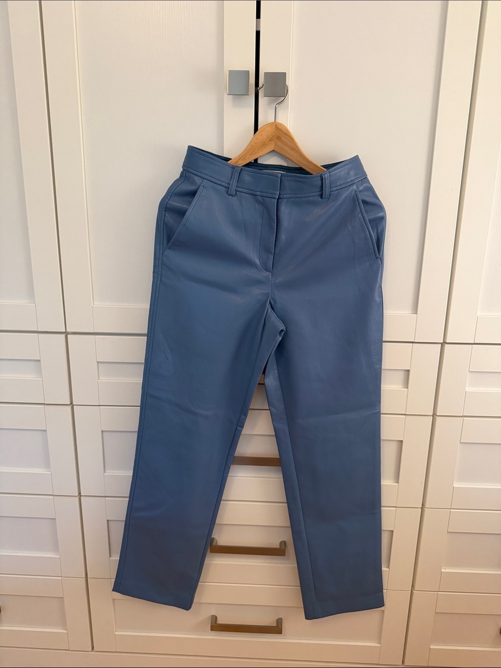 Women’s Faux Leather Casual Trousers